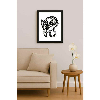 Nezih Danyal Tipler Kişiye Özel Sertifikalı Sınırlı Fine Art Karikatür Baskı NTP00453