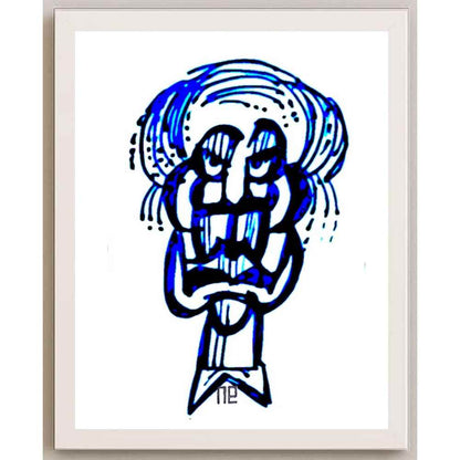 Nezih Danyal Tipler Kişiye Özel Sertifikalı Sınırlı Fine Art Karikatür Baskı NTP00457