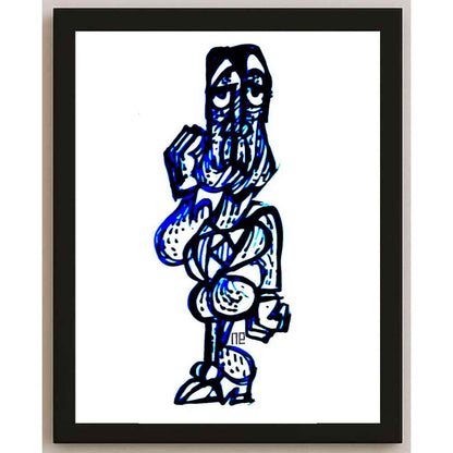 Nezih Danyal Tipler Kişiye Özel Sertifikalı Sınırlı Fine Art Karikatür Baskı NTP00458