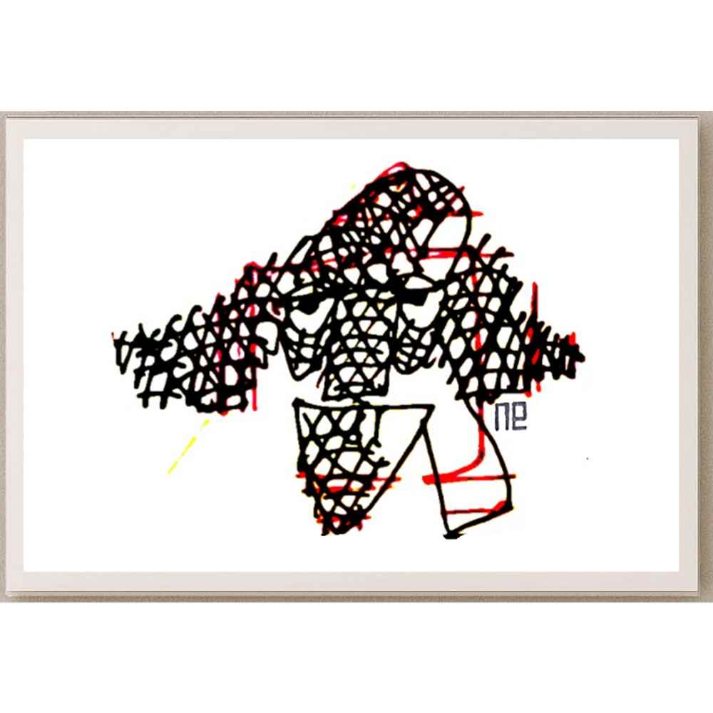 Nezih Danyal Tipler Kişiye Özel Sertifikalı Sınırlı Fine Art Karikatür Baskı NTP00467