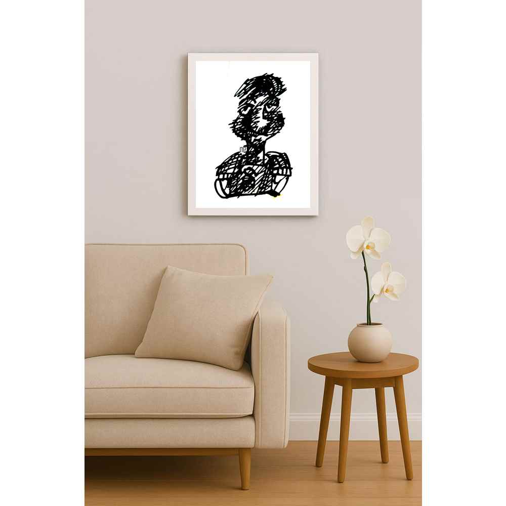 Nezih Danyal Tipler Kişiye Özel Sertifikalı Sınırlı Fine Art Karikatür Baskı NTP00468