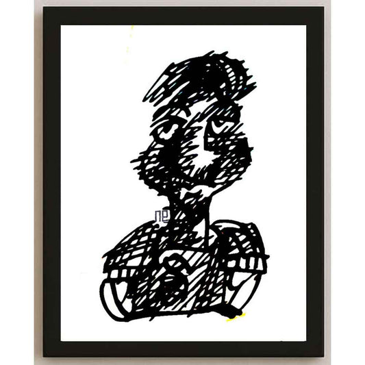 Nezih Danyal Tipler Kişiye Özel Sertifikalı Sınırlı Fine Art Karikatür Baskı NTP00468
