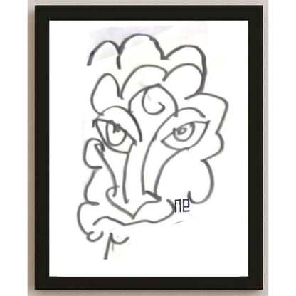 Nezih Danyal Tipler Kişiye Özel Sertifikalı Sınırlı Fine Art Karikatür Baskı NTP00470