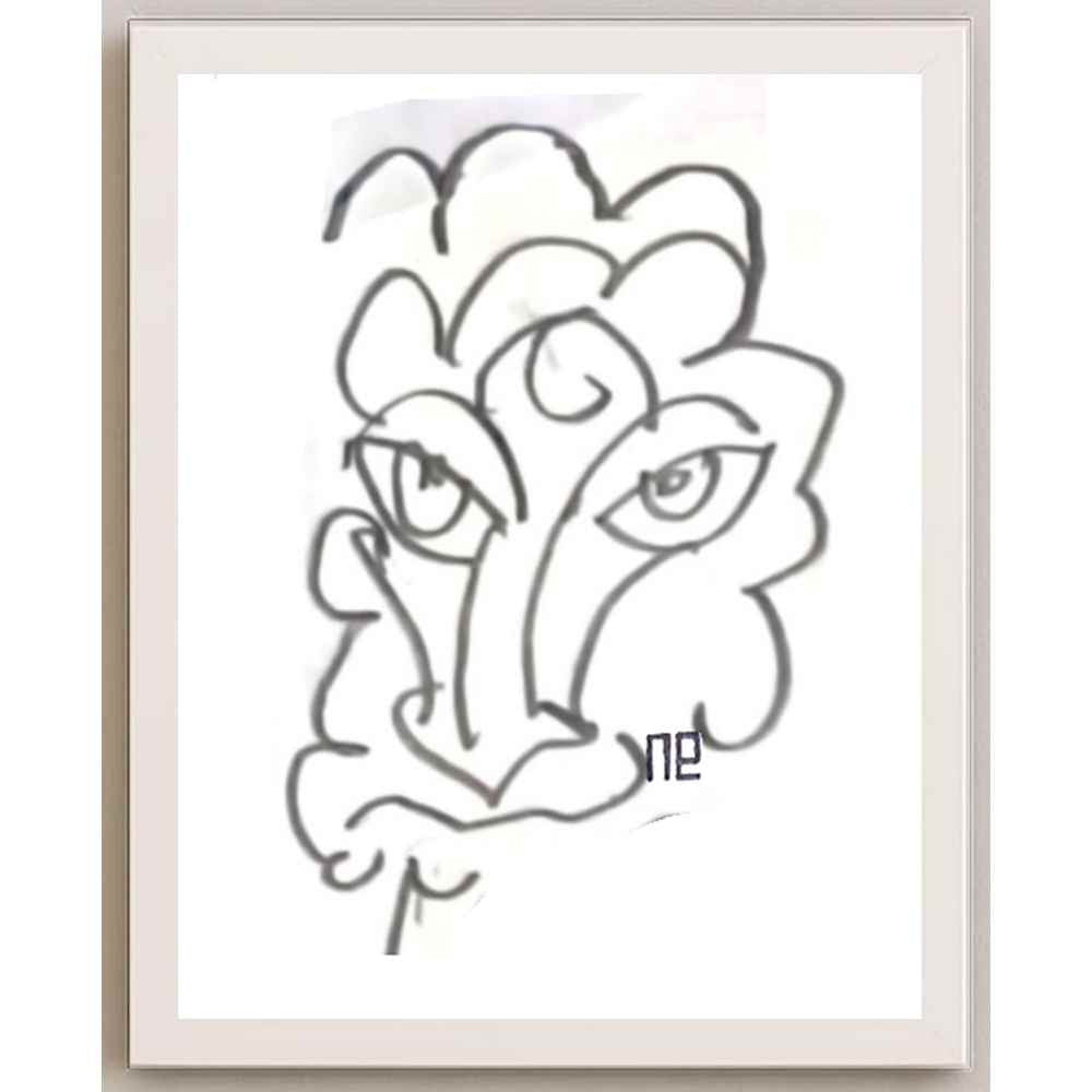Nezih Danyal Tipler Kişiye Özel Sertifikalı Sınırlı Fine Art Karikatür Baskı NTP00470