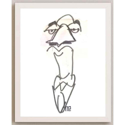 Nezih Danyal Tipler Kişiye Özel Sertifikalı Sınırlı Fine Art Karikatür Baskı NTP00471