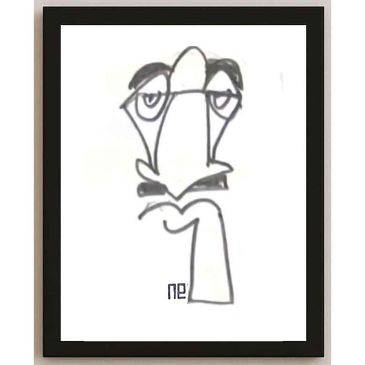 Nezih Danyal Tipler Kişiye Özel Sertifikalı Sınırlı Fine Art Karikatür Baskı NTP00472