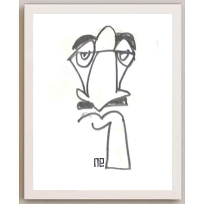 Nezih Danyal Tipler Kişiye Özel Sertifikalı Sınırlı Fine Art Karikatür Baskı NTP00472