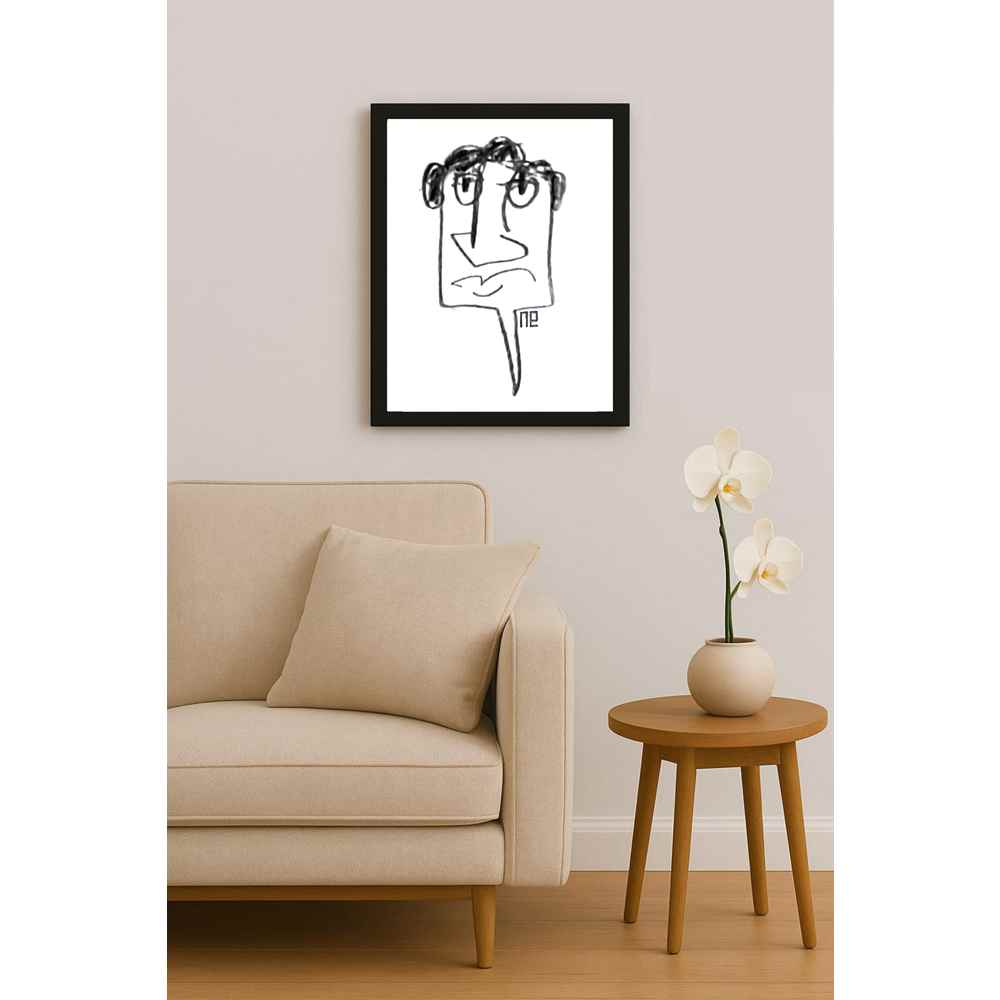 Nezih Danyal Tipler Kişiye Özel Sertifikalı Sınırlı Fine Art Karikatür Baskı NTP00473