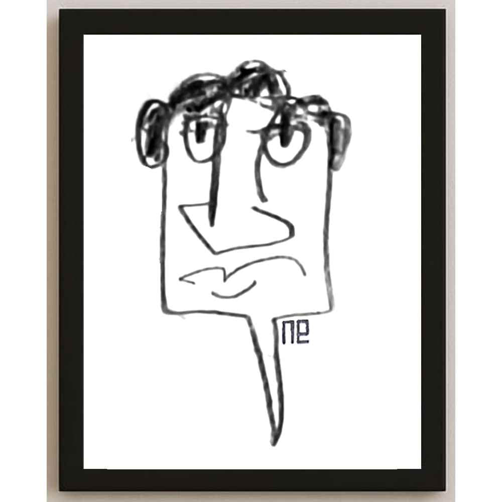 Nezih Danyal Tipler Kişiye Özel Sertifikalı Sınırlı Fine Art Karikatür Baskı NTP00473