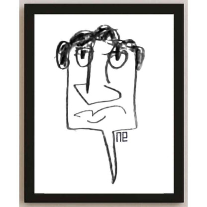 Nezih Danyal Tipler Kişiye Özel Sertifikalı Sınırlı Fine Art Karikatür Baskı NTP00473