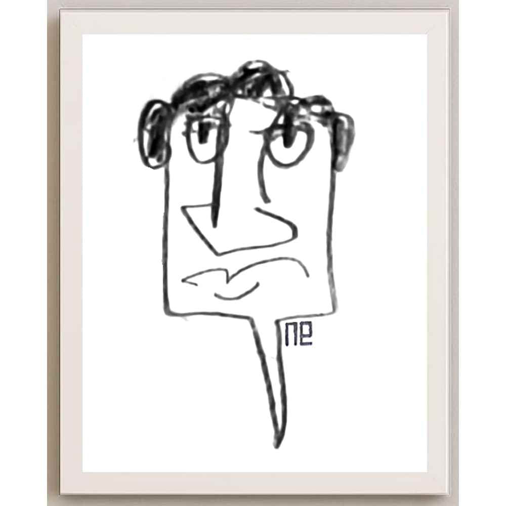 Nezih Danyal Tipler Kişiye Özel Sertifikalı Sınırlı Fine Art Karikatür Baskı NTP00473