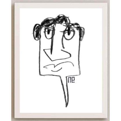 Nezih Danyal Tipler Kişiye Özel Sertifikalı Sınırlı Fine Art Karikatür Baskı NTP00473