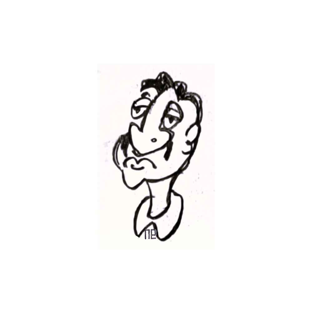 Nezih Danyal Tipler Kişiye Özel Sertifikalı Sınırlı Fine Art Karikatür Baskı NTP00474