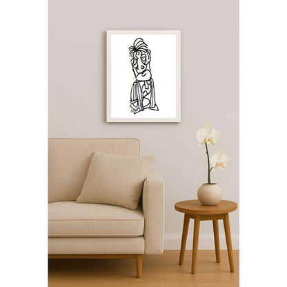 Nezih Danyal Tipler Kişiye Özel Sertifikalı Sınırlı Fine Art Karikatür Baskı NTP00476