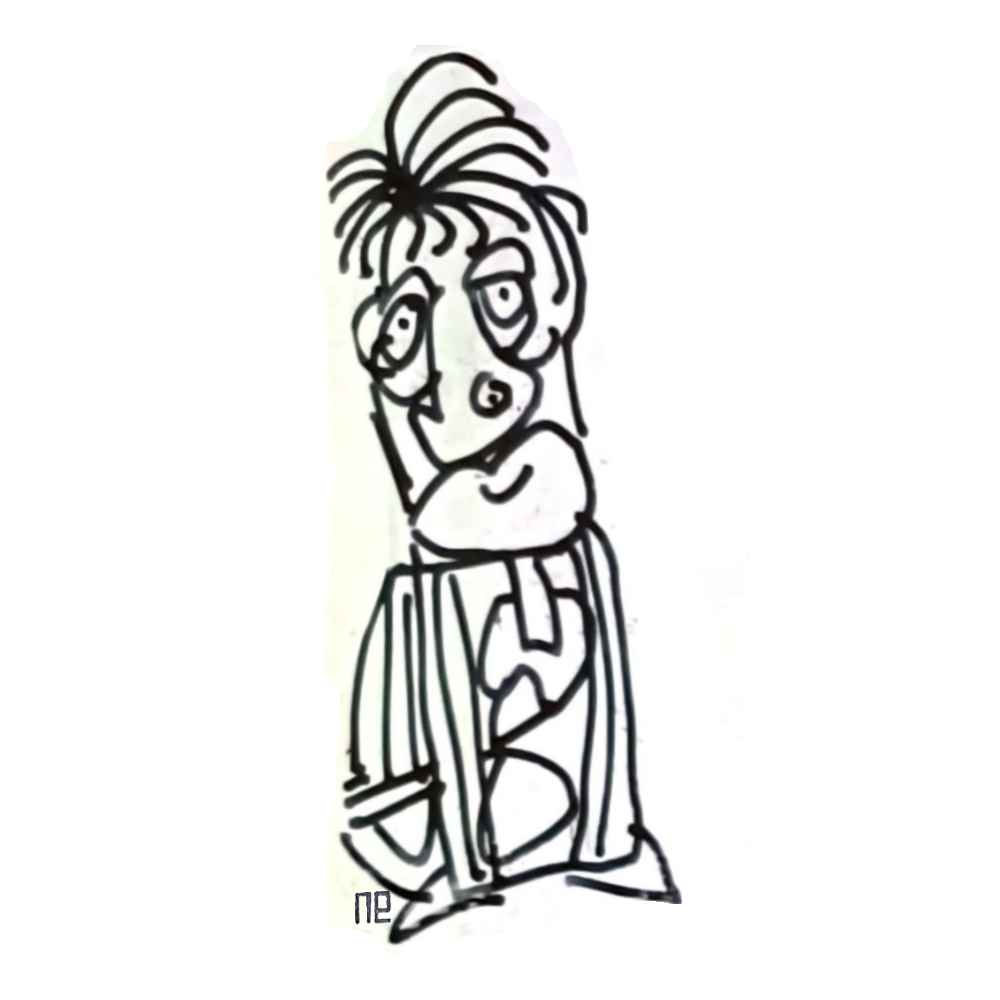 Nezih Danyal Tipler Kişiye Özel Sertifikalı Sınırlı Fine Art Karikatür Baskı NTP00476