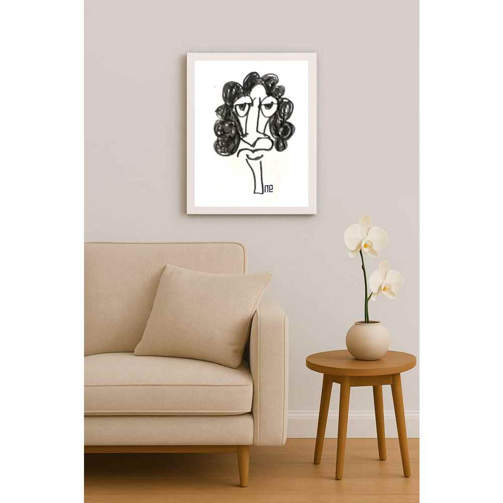 Nezih Danyal Tipler Kişiye Özel Sertifikalı Sınırlı Fine Art Karikatür Baskı NTP00477