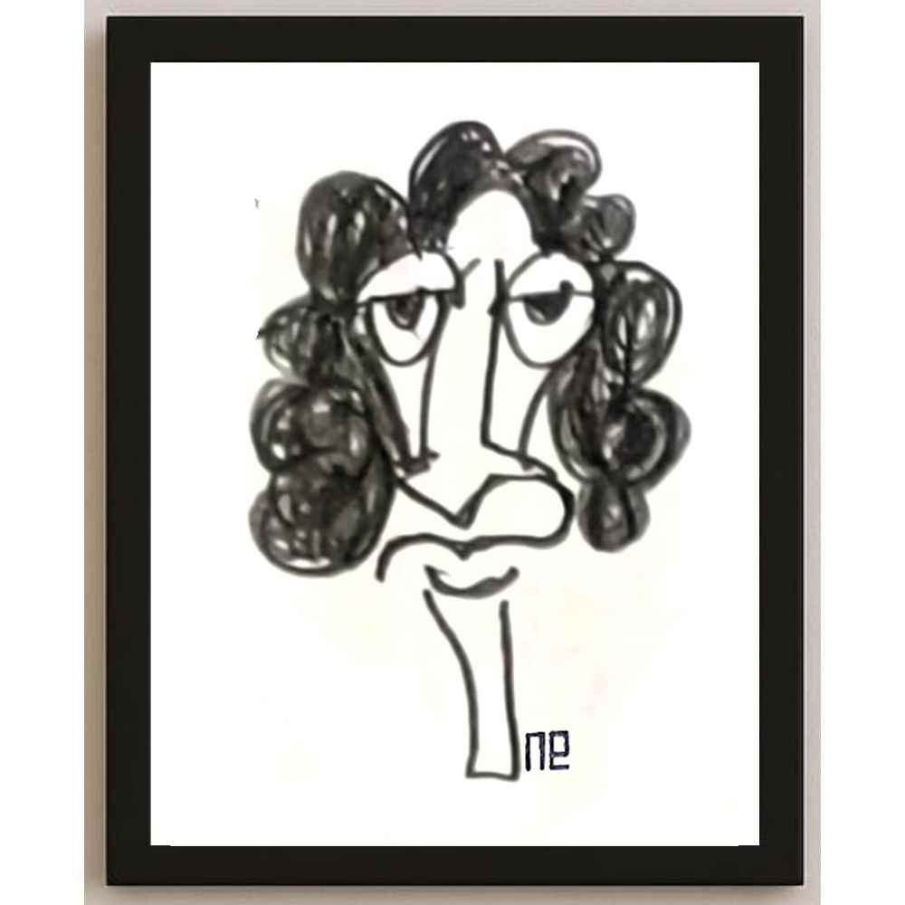 Nezih Danyal Tipler Kişiye Özel Sertifikalı Sınırlı Fine Art Karikatür Baskı NTP00477