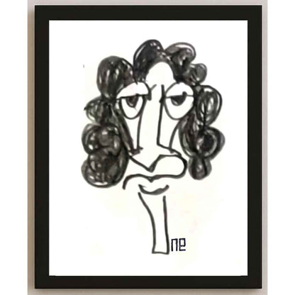 Nezih Danyal Tipler Kişiye Özel Sertifikalı Sınırlı Fine Art Karikatür Baskı NTP00477