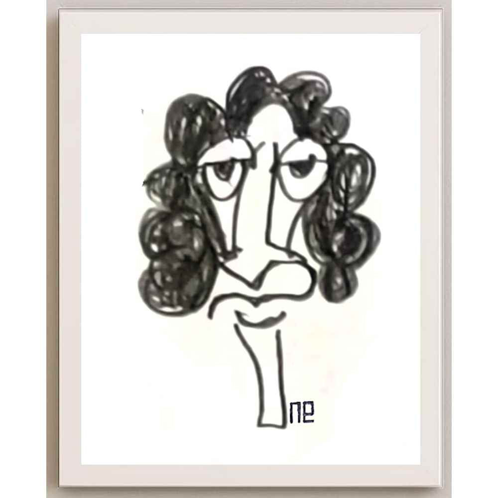 Nezih Danyal Tipler Kişiye Özel Sertifikalı Sınırlı Fine Art Karikatür Baskı NTP00477