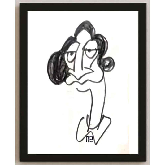 Nezih Danyal Tipler Kişiye Özel Sertifikalı Sınırlı Fine Art Karikatür Baskı NTP00479