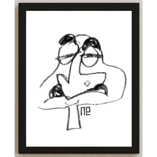 Nezih Danyal Tipler Kişiye Özel Sertifikalı Sınırlı Fine Art Karikatür Baskı NTP00480
