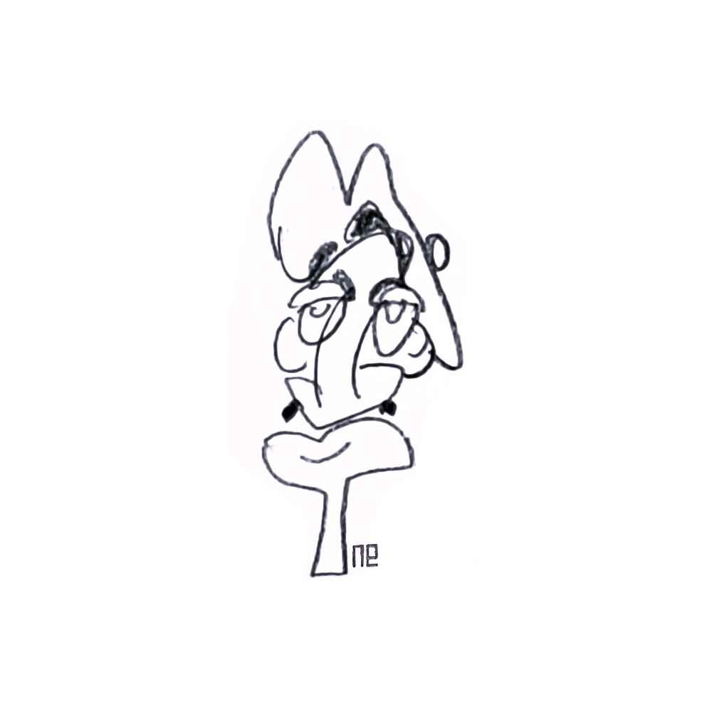 Nezih Danyal Tipler Kişiye Özel Sertifikalı Sınırlı Fine Art Karikatür Baskı NTP00481