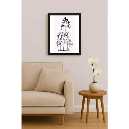 Nezih Danyal Tipler Kişiye Özel Sertifikalı Sınırlı Fine Art Karikatür Baskı NTP00484