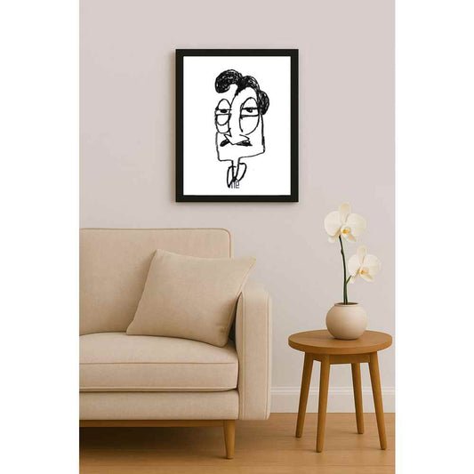 Nezih Danyal Tipler Kişiye Özel Sertifikalı Sınırlı Fine Art Karikatür Baskı NTP00489