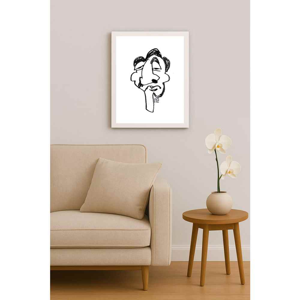 Nezih Danyal Tipler Kişiye Özel Sertifikalı Sınırlı Fine Art Karikatür Baskı NTP00492
