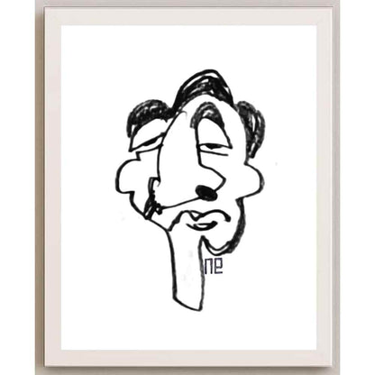 Nezih Danyal Tipler Kişiye Özel Sertifikalı Sınırlı Fine Art Karikatür Baskı NTP00492