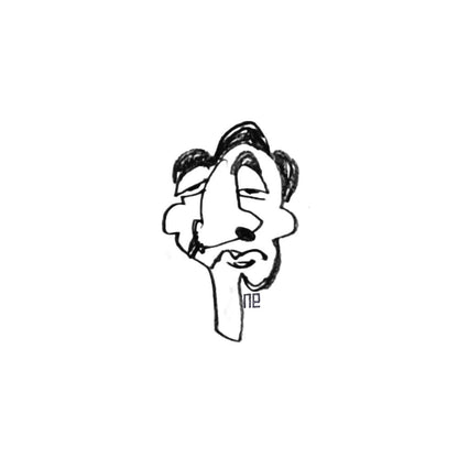 Nezih Danyal Tipler Kişiye Özel Sertifikalı Sınırlı Fine Art Karikatür Baskı NTP00492