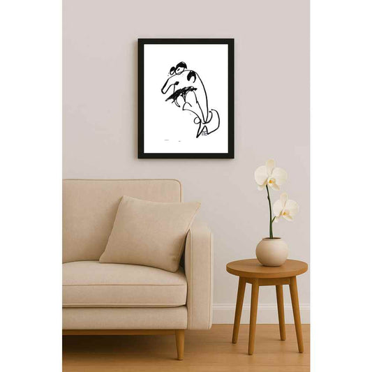 Nezih Danyal Tipler Kişiye Özel Sertifikalı Sınırlı Fine Art Karikatür Baskı NTP00493