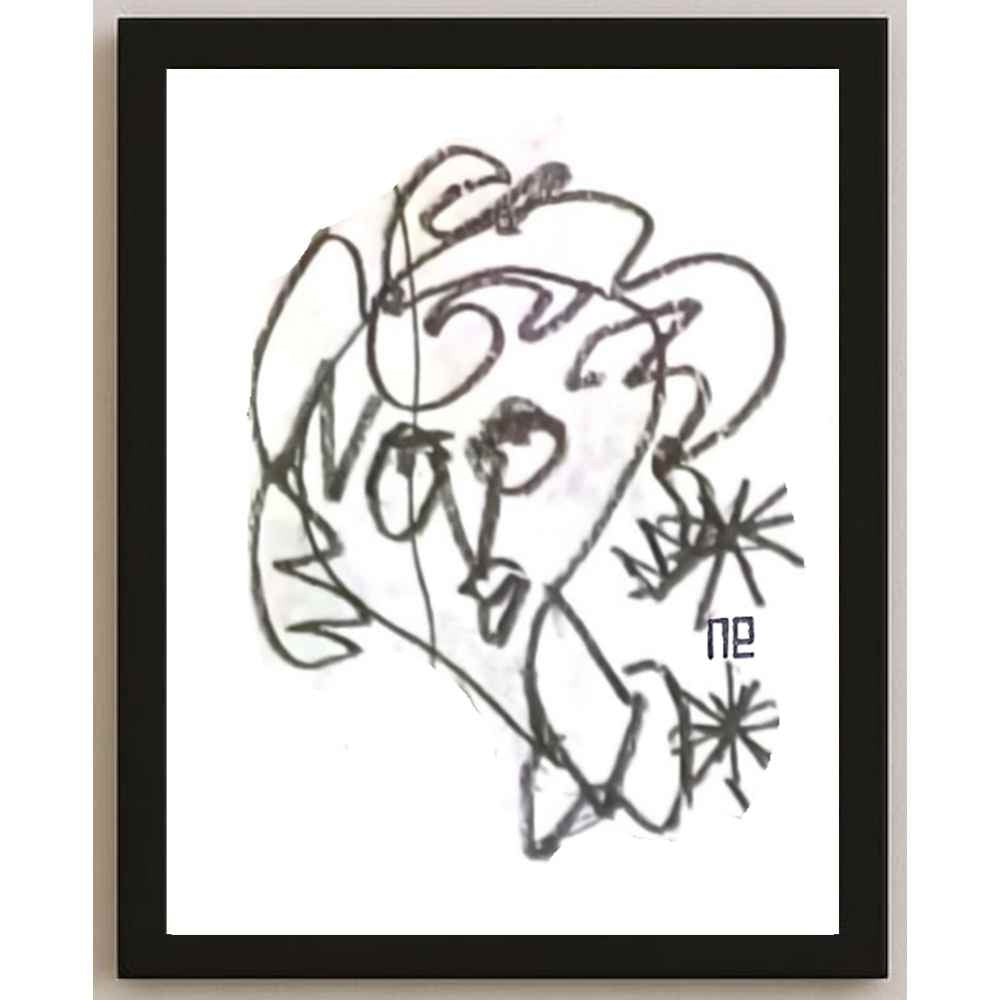 Nezih Danyal Tipler Kişiye Özel Sertifikalı Sınırlı Fine Art Karikatür Baskı NTP00499
