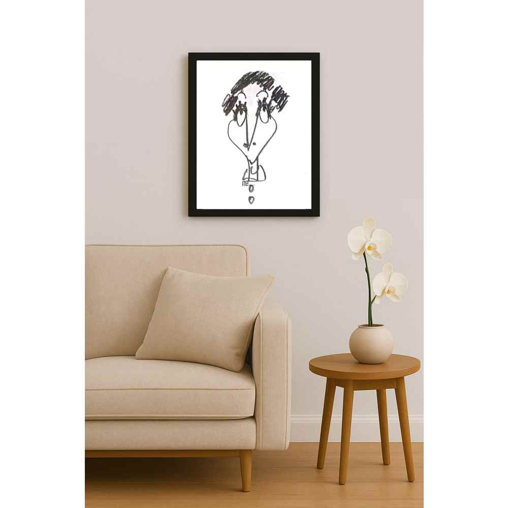 Nezih Danyal Tipler Kişiye Özel Sertifikalı Sınırlı Fine Art Karikatür Baskı NTP00500