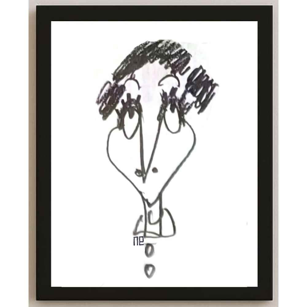 Nezih Danyal Tipler Kişiye Özel Sertifikalı Sınırlı Fine Art Karikatür Baskı NTP00500