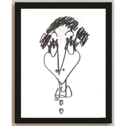 Nezih Danyal Tipler Kişiye Özel Sertifikalı Sınırlı Fine Art Karikatür Baskı NTP00500