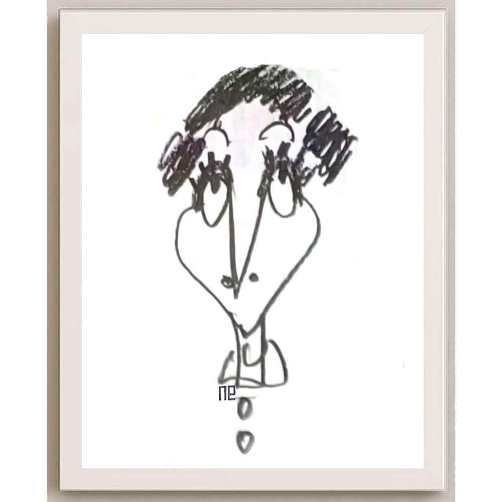 Nezih Danyal Tipler Kişiye Özel Sertifikalı Sınırlı Fine Art Karikatür Baskı NTP00500